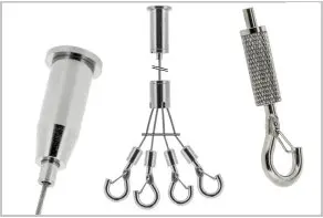 Afficher toutes les Systèmes et pièces de suspension à câble d'acier