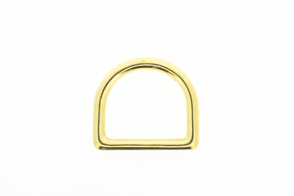 D-ring solid brass