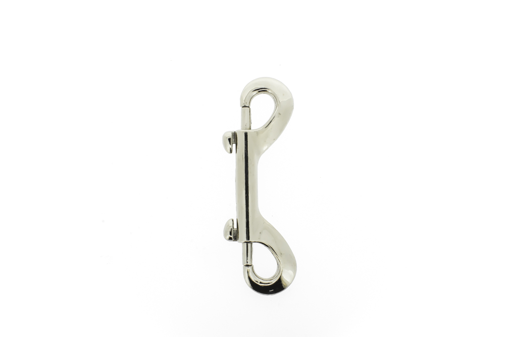Double end snap hook nickel plated
