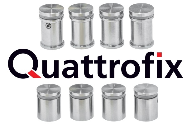 Quattrofix RVS afstandhouders