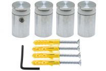 Standoffs Quattrofix SS304 15x20 with collar and allenscrew