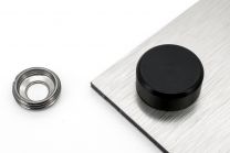 Screw covers 18mm aluminium black Miniplex