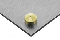 Conical screw covers 12mm brass Basic