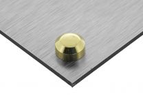 Flat screw covers Basic 12mm brass