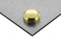Flat screw covers Basic 16mm brass
