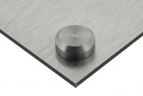 Flat screw covers Basic 16mm stainless steel