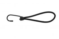 Qfix Bungee loop with hook Basic black 6x130 mm