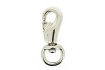 Bullsnap 25mm ronde oog vernikkeld