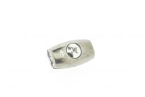 Egg shape clamp 4mm galvanized