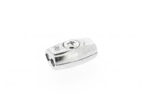 Egg shape clamp 5mm galvanized