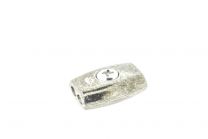 Egg shape clamp 6mm galvanized