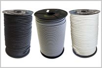 Elastic cord with polypropylene jacket