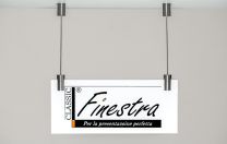 Stainless Steel cable hanging system Finestra Avandgarde