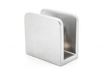 Glass shelff support satinchrome-plated 30x27mm