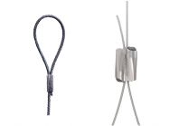 Steel cable suspension set with loop and HF Express no. 1