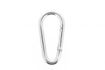 Carabiner egg-shaped 100x10mm galvanized