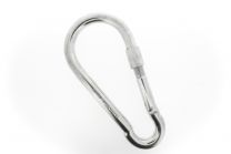 Carabiner screw closure 180x14mm galvanized