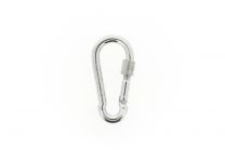 Carabiner screw closure 80x8mm galvanized