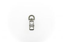 Katrol 15mm enkel met wervel 10mm verzinkt