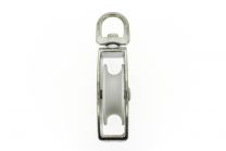 Katrol 50mm enkel met wervel 21mm verzinkt
