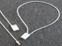 Cords with box, 200 mm long, white
