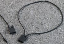 Cords with box, 200 mm long, black