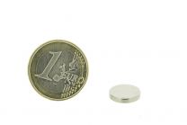 Magnetic disc 12mm diameter, thickness 2mm, N35