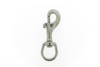 Musketonhaak met ovale wervel 90x19mm RVS 316