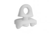 Hanging eye for picture hanging system Cliprail