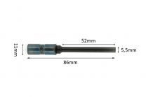 Paper drillbits RT1 5,5mm x 52mm