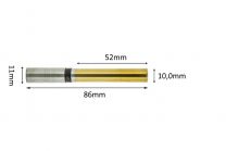 Paper drillbits titanium coating 10mm x 52mm