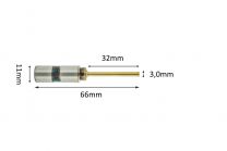 Paper drillbits titanium coating 3mm x 32mm
