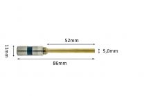 Paper drillbits titanium coating 5mm x 52mm