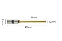 Paper drillbits titanium coating 5mm x 65mm