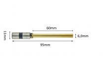 Paper drillbits titanium coating 6mm x 60mm