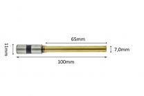 Paper drillbits titanium coating 7mm x 65mm