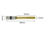 Paper drillbits titanium coating 7,5mm x 52mm