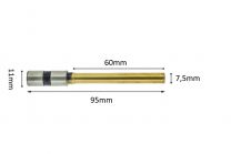 Paper drillbits titanium coating 7,5mm x 60mm