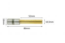 Paper drillbits titanium coating 10,5mm x 52mm L