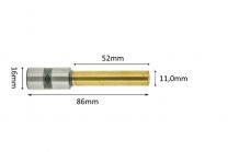 Paper drillbits titanium coating 11mm x 52mm L