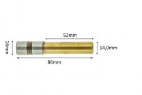 Paper drillbits titanium coating 14mm x 52mm L