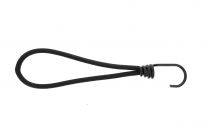 Qfix Bungee loop with hook Basic black 6x200 mm
