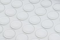 Bumperstops 24mm Cylindrical 2,8mm high extra transp. 84pcs