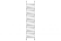 Window presentation rod system 125cm set 6