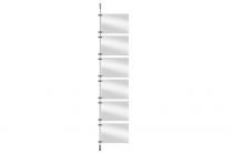 Window presentation rod system 125cm extension set 6