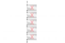 Window presentation rod system extension set 10, 250cm
