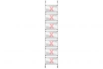 Window presentation rod system set 12, 250cm