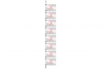 Window presentation rod system extension set 13, 250cm