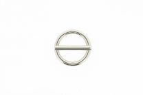 Ronde ring met pin 20x3,5mm vernikkeld