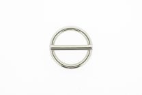 Ronde ring met pin 25x4mm vernikkeld